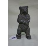 A Cast Aluminium Money Box In The Form Of A Standing Bear