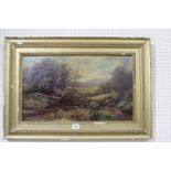J Fairfax, Oil On Card, Wooded River And Landscape View