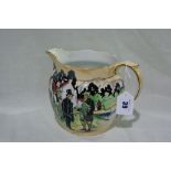A Grimwades Scotch Characters Series Transfer Decorated Milk Jug, 6" High