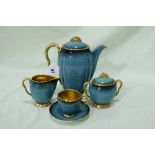 A Fifteen Piece Carlton Ware Bleu Royale Coffee Set