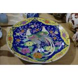 A 20th Century Circular Oriental Bird And Floral Decorated Charger