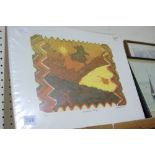 An Unframed Limited Edition Abstract Print Of Pembroke By Gwenllian, Signed And Numbered In Pencil