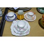 Two Shelley China Trios Etc
