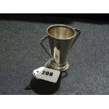 An Art Deco Period Silver Two Handled Trophy Cup