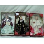 A Set Of Seven Boxed Peggy Nisbit Costume And Portrait Dolls Of Henry Viii And Wives