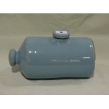 A Blue Glazed Pottery Bed Warmer