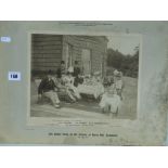 An Unframed Image Of The Royal Party On The Terrace At Baron Hill, Beaumaris, July 1907