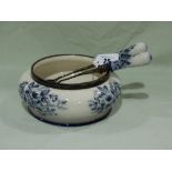 A Circular Carlton Ware Pottery Transfer Decorated Salad Bowl And Servers