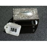 A Silver Matchbox Holder