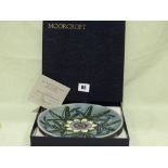 A Limited Edition Boxed Moorcroft 1992 Year Plate
