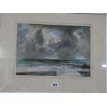 William Selwyn, Water Colour, North Wales Seascape View, Signed