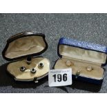 Two Cased Stud Sets