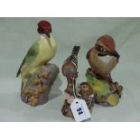 Three Royal Worcester Model Birds