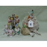 A Collection Of Early 20th Century China Pin Cushion Dolls And Similar (11)