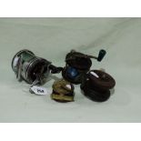 Four Vintage Fishing Reels