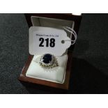 A Blue Stone Dress Ring