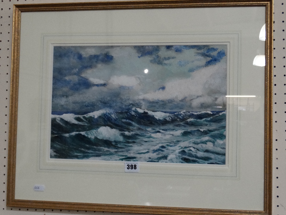 John McDougal Water Colour, Anglesey Seascape, Signed 10" X 15"