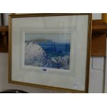 John McDougal, Water Colour Anglesey Coastal View, Signed 7" X 9 1/2"