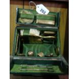 A Miniature Dressing Case And Contents