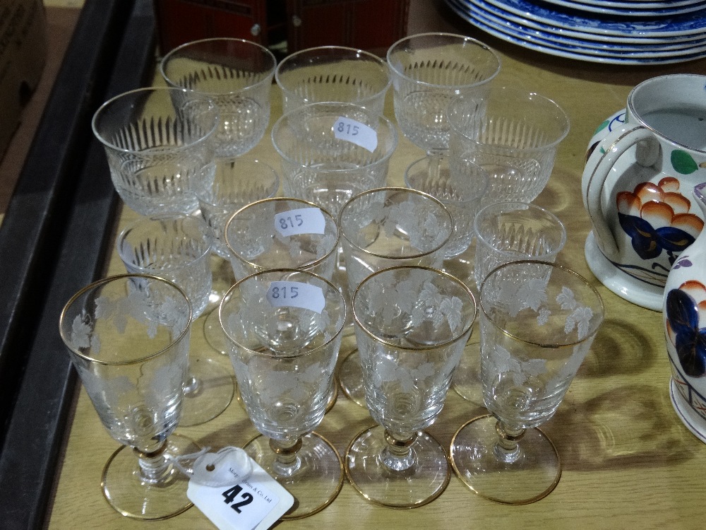 A Selection Of Mixed Drinking Glass Ware