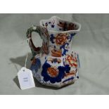 A Masons Ironstone Panelled Milk Jug With Serpent Handle