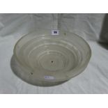 A Sabino Frosted Glass Art Deco Period Hanging Shade
