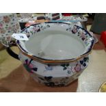 A Masons Ironstone Floral Decorated Chamber Pot