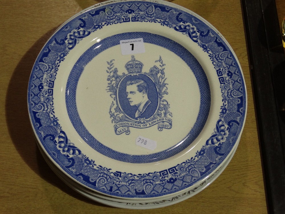 Four Wild Life Decorated Wall Plates Together With A 1937 Coronation Commemorative Plate