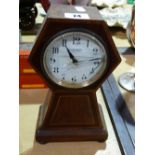 An Edwardian Mahogany Encased Balloon Mantel Clock Retailed By Elkington & Co Ltd