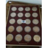 An Excellent Quantity Of Franklin Mint Bronze Medallions Detailing The History Of The United States,