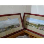 Edwardian School, A Pair Of Card Studies Of Moorland Scenes