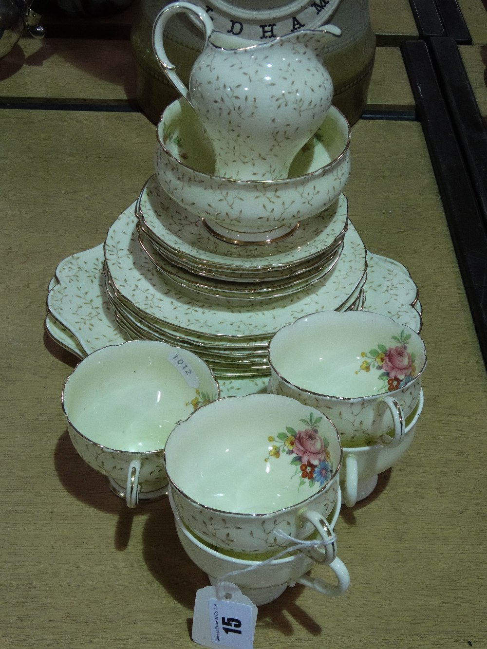 A 21 Piece Paragon China Floral Decorated Part Tea Set