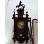 A Pendulum Wall Clock With Circular Dial