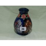 A Moorcroft Pottery Circular Based Trial Piece Vase Of Church Window Design, Dated 1991, 6" High