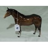 A Beswick Brown Glazed Standing Horse
