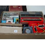 A Box Of Mixed Hornby And Airfix Railway Related Items