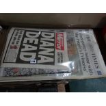 A Parcel Of Newspapers And Similar Relating To The Death Of Diana, Princess Of Wales In 1997