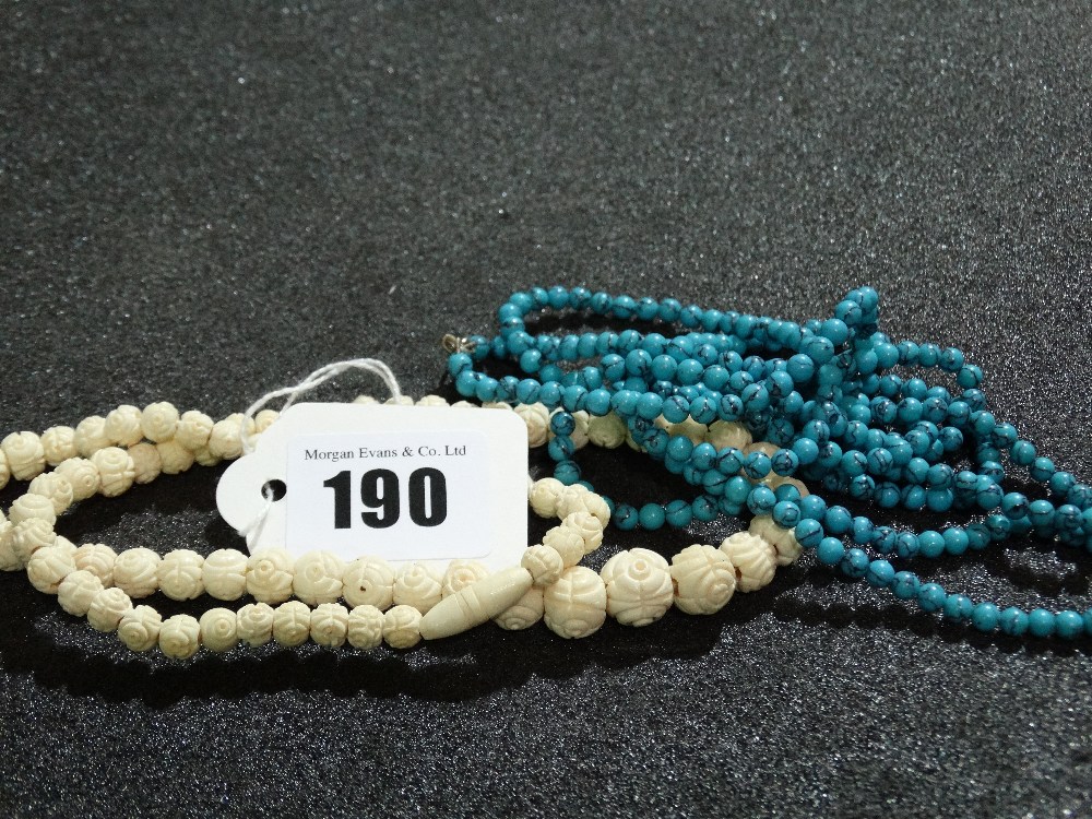 A Quantity Of Bead Necklaces Etc