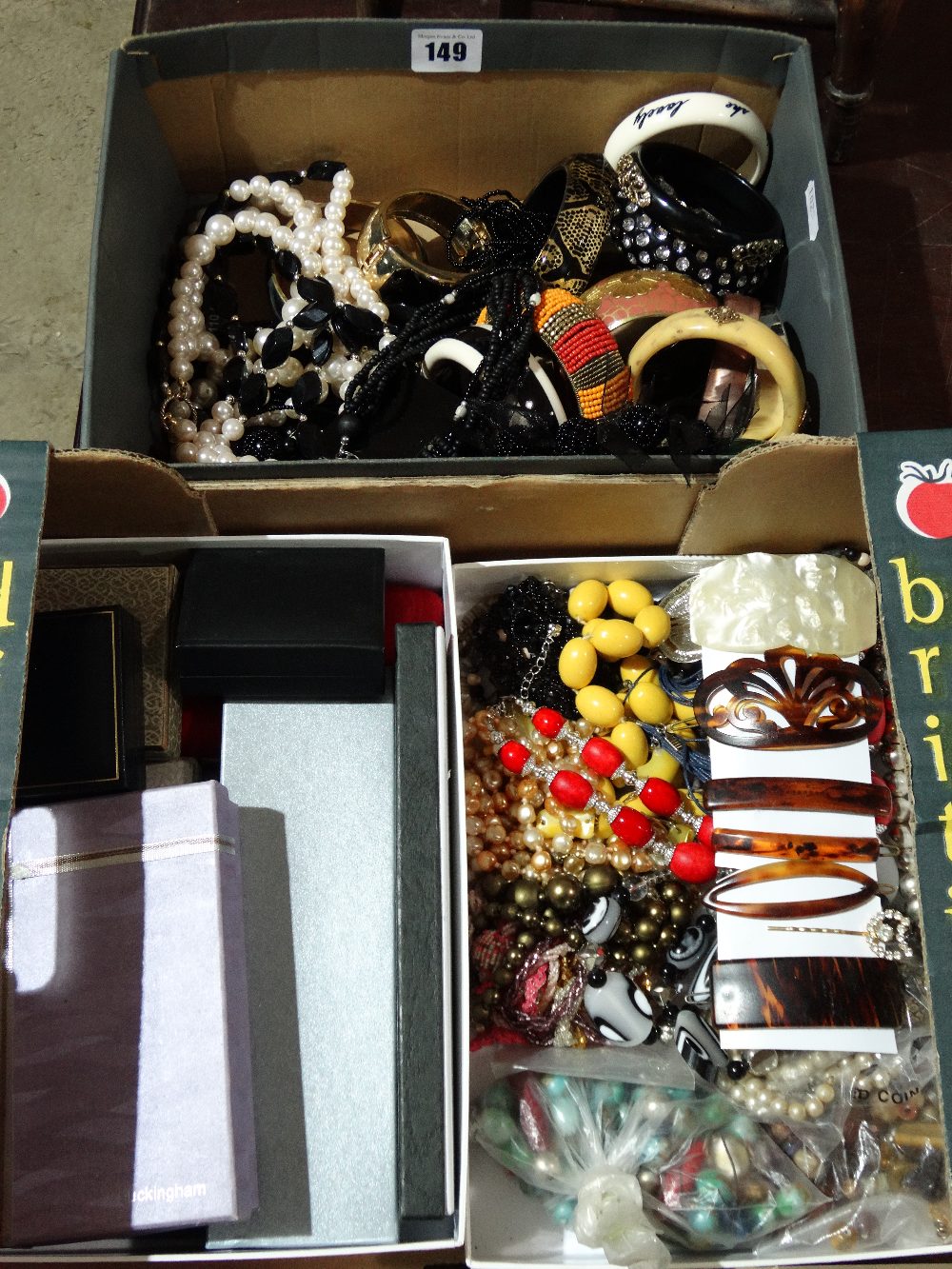 Two Boxes Of Costume Jewellery