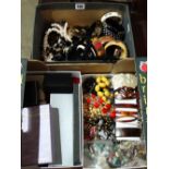 Two Boxes Of Costume Jewellery