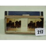 A Boxed Set Of Stereoscope Slides Relating To Lourdes