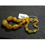 An Amber Bead Necklace