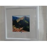 Laurie Kitchen, Mixed Media, View Of Crib Goch Snowdon, Initialled