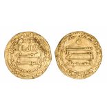 ABBASID, AL-MU‘TASIM (218-227h), Dinar, Marw 226h.  WEIGHT: 3.93g.  REFERENCES: Bernardi 151Ph (