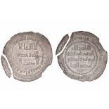 UMAYYAD, TEMP. ‘UMAR (99-101h), Dirham, Ifriqiya 100h.  OBVERSE: In margin: pellet below dh of hadha