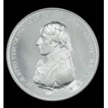 *Matthew Boulton’s medal for the Battle of Trafalgar, 1805, specimen in white metal, by C.H.