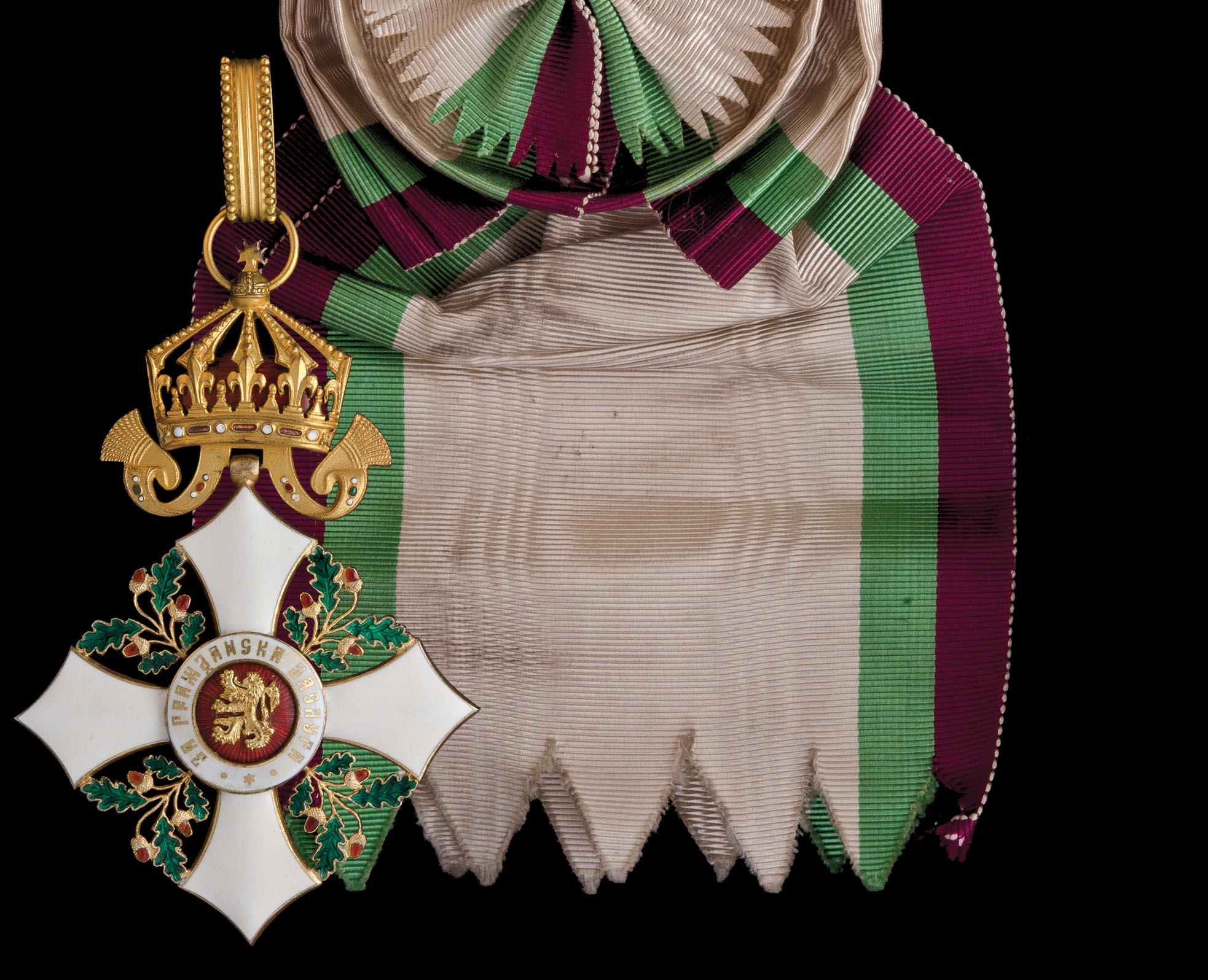 *Bulgaria, Order of Civil Merit, type 4 (1944-46), with Royal monogram replaced by Bulgarian