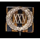 *Russia, Badge of Excellence for 25 Years Faultless Service, in silver-gilt, by Kämmerer and Keibel,