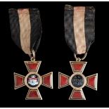 *Russia, Order of St. Vladimir, Fourth Class breast badge in gold and enamels, unsigned, of