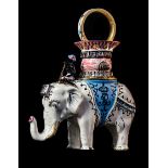 *Denmark, Copy: Order of the Elephant, Collector’s copy sash badge, in painted silver-gilt, with